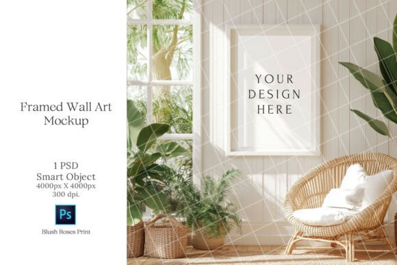 Download Boho Wall Art Mockup PSD Smart Object - Mockup psd Collection
