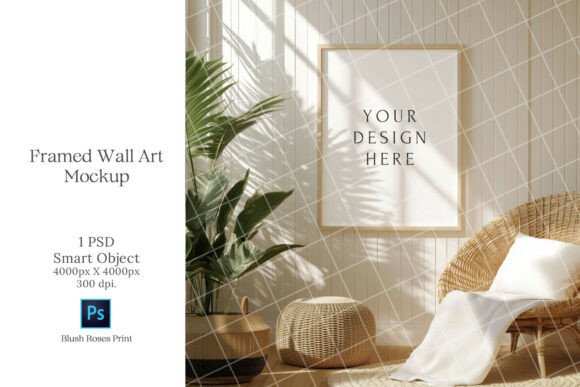 Download Boho Wall Art Mockup PSD Smart Object - Mockup psd Collection