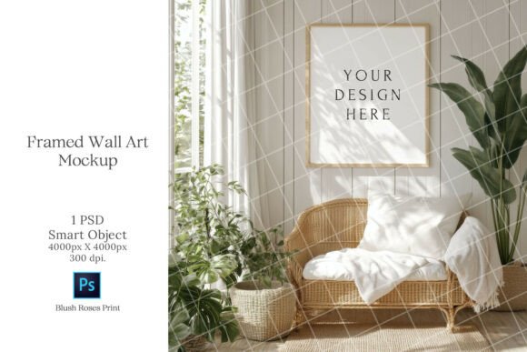 Download Boho Wall Art Mockup PSD Smart Object - Mockup psd Collection