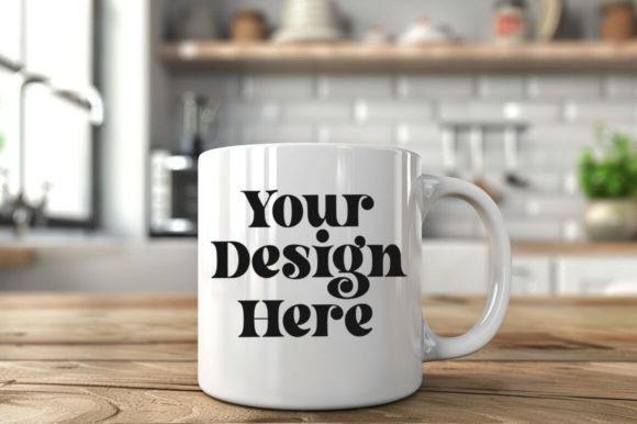 Download Coffee Mug Mockup Placed on a Bed Kitche - Coffee mug mockup Collection
